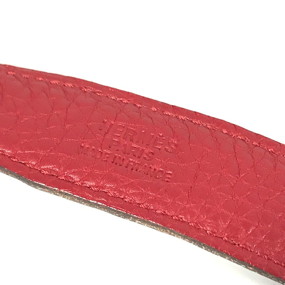 HERMES H Belt H Belt Constance Bottoms Belt Belt Leather Ladies Red x Black