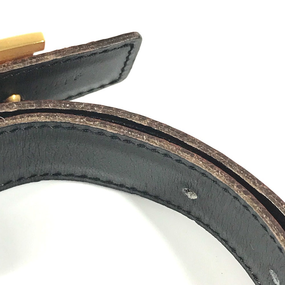 HERMES H Belt H Belt Constance Bottoms Belt Belt Leather Ladies Red x Black