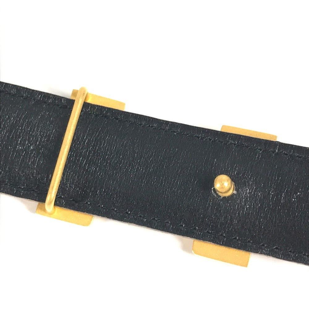HERMES H Belt H Belt Constance Bottoms Belt Belt Leather Ladies Red x Black