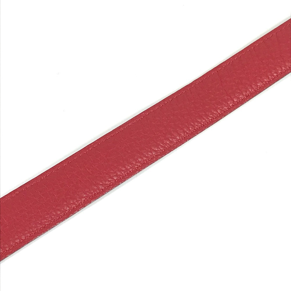 HERMES H Belt H Belt Constance Bottoms Belt Belt Leather Ladies Red x Black