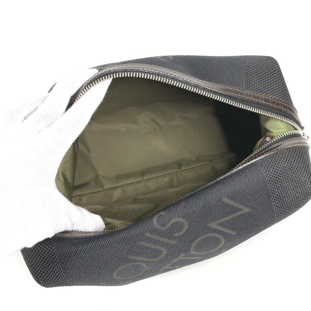 LOUIS VUITTON M93091 Damier Jean Truth Albatross Pouch Clutch Bag Second Bag Damier Jean Canvas Men's Black