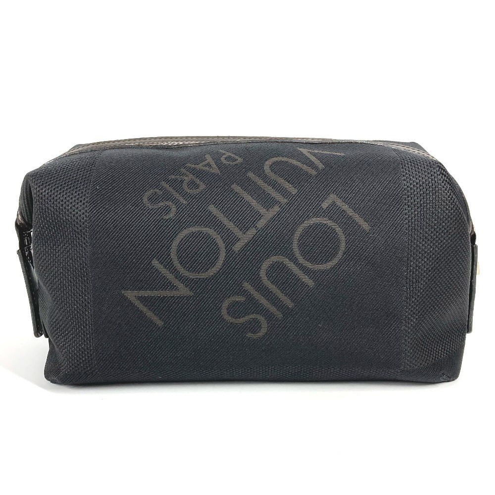 LOUIS VUITTON M93091 Damier Jean Truth Albatross Pouch Clutch Bag Second Bag Damier Jean Canvas Men's Black