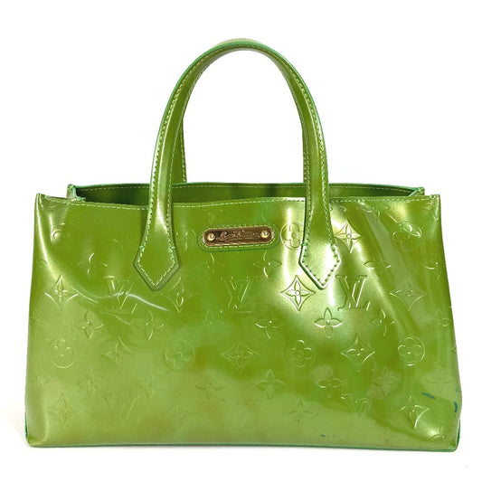LOUIS VUITTON M93645 Monogram Vernis Wilshire Boulevard Bolso de mano Bolso Monogram Vernis Canvas Ladies Vernis Tonic Green