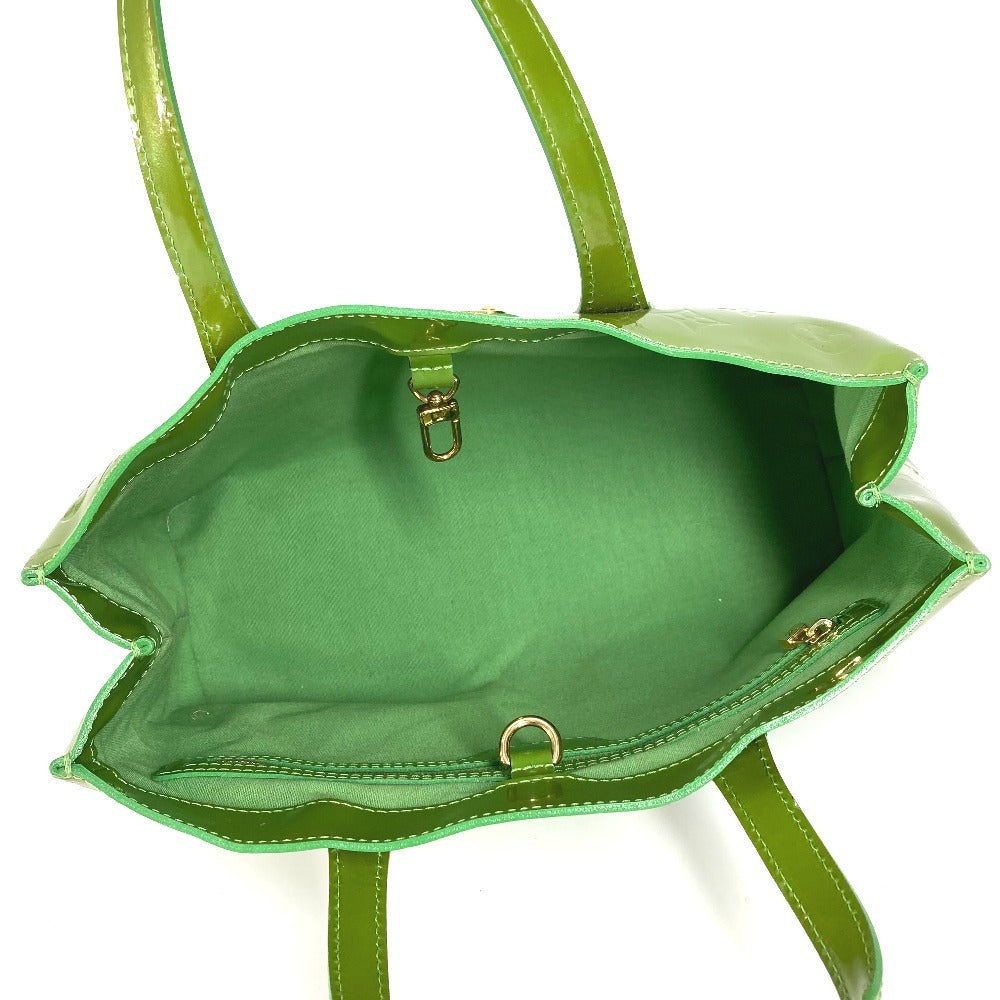 LOUIS VUITTON M93645 Monogram Vernis Wilshire Boulevard Tote Bag Bag Handbag Monogram Vernis Canvas Ladies Vernis Tonic Green