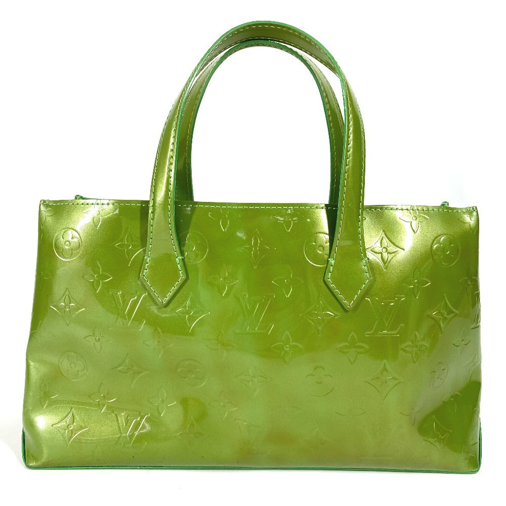 LOUIS VUITTON M93645 Monogram Vernis Wilshire Boulevard Tote Bag Bag Handbag Monogram Vernis Canvas Ladies Vernis Tonic Green