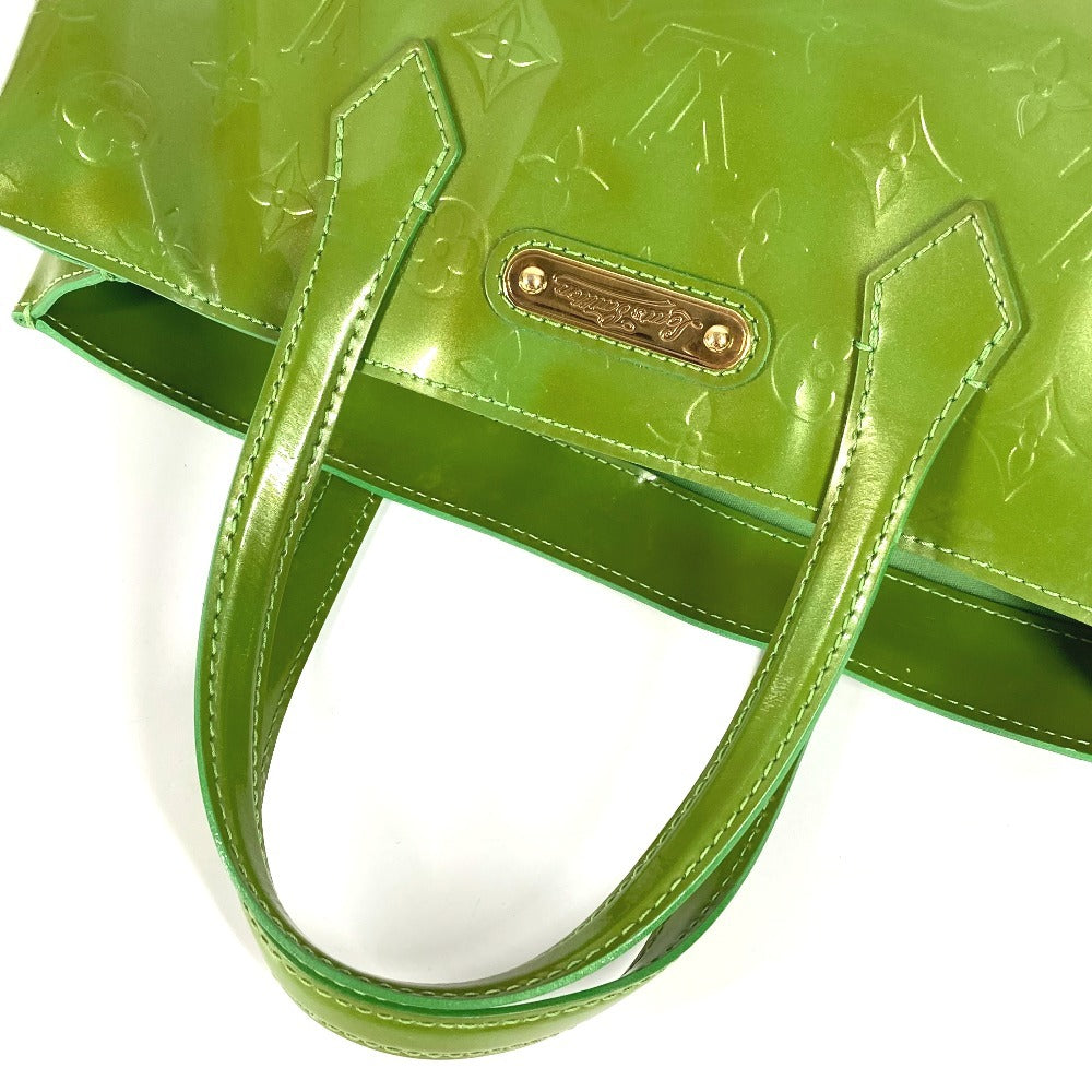 LOUIS VUITTON M93645 Monogram Vernis Wilshire Boulevard Tote Bag Bag Handbag Monogram Vernis Canvas Ladies Vernis Tonic Green