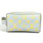 LOUIS VUITTON M24536 Monogram Glow Locker Dop Kit Pouch Clutch Bag Second Bag Canvas Men's Gray