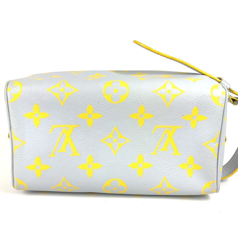 LOUIS VUITTON M24536 Monogram Glow Locker Dop Kit Pouch Clutch Bag Second Bag Canvas Men's Gray