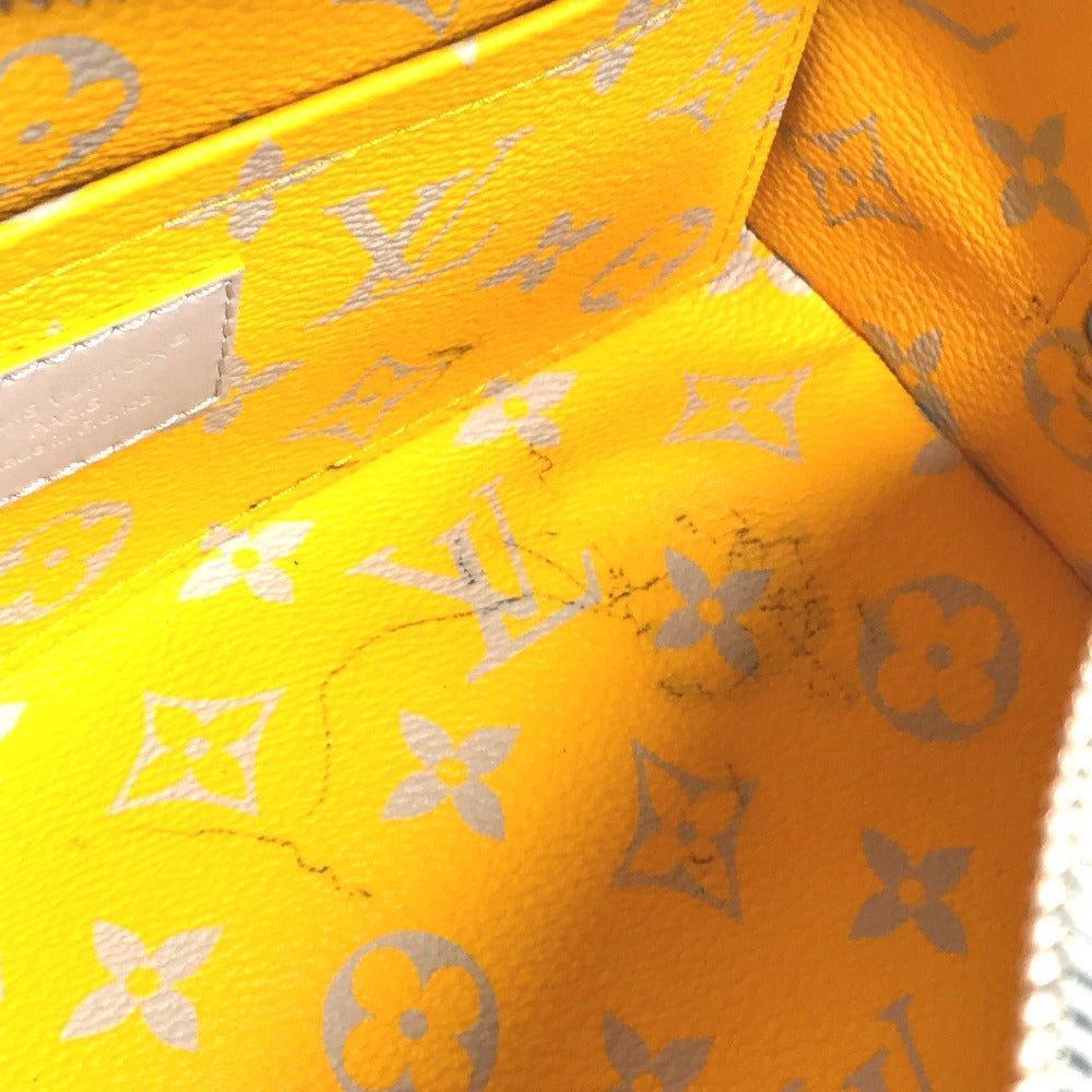 LOUIS VUITTON M24536 Monogram Glow Locker Dop Kit Pouch Clutch Bag Second Bag Canvas Men's Gray