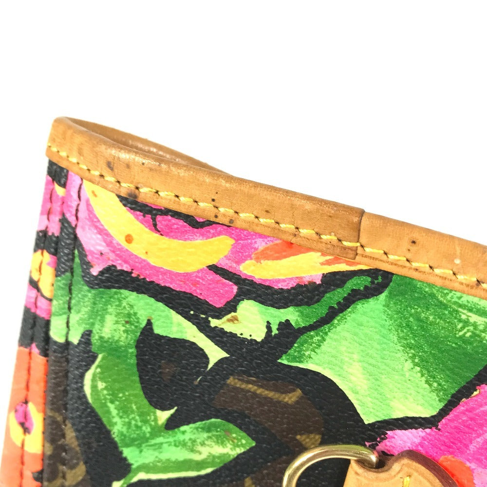 Louis Vuitton M48613 Monogram Rose Neverfull MM Bahu Bahu Tote Tote Bag Monogram Kanvas Wanita Coklat