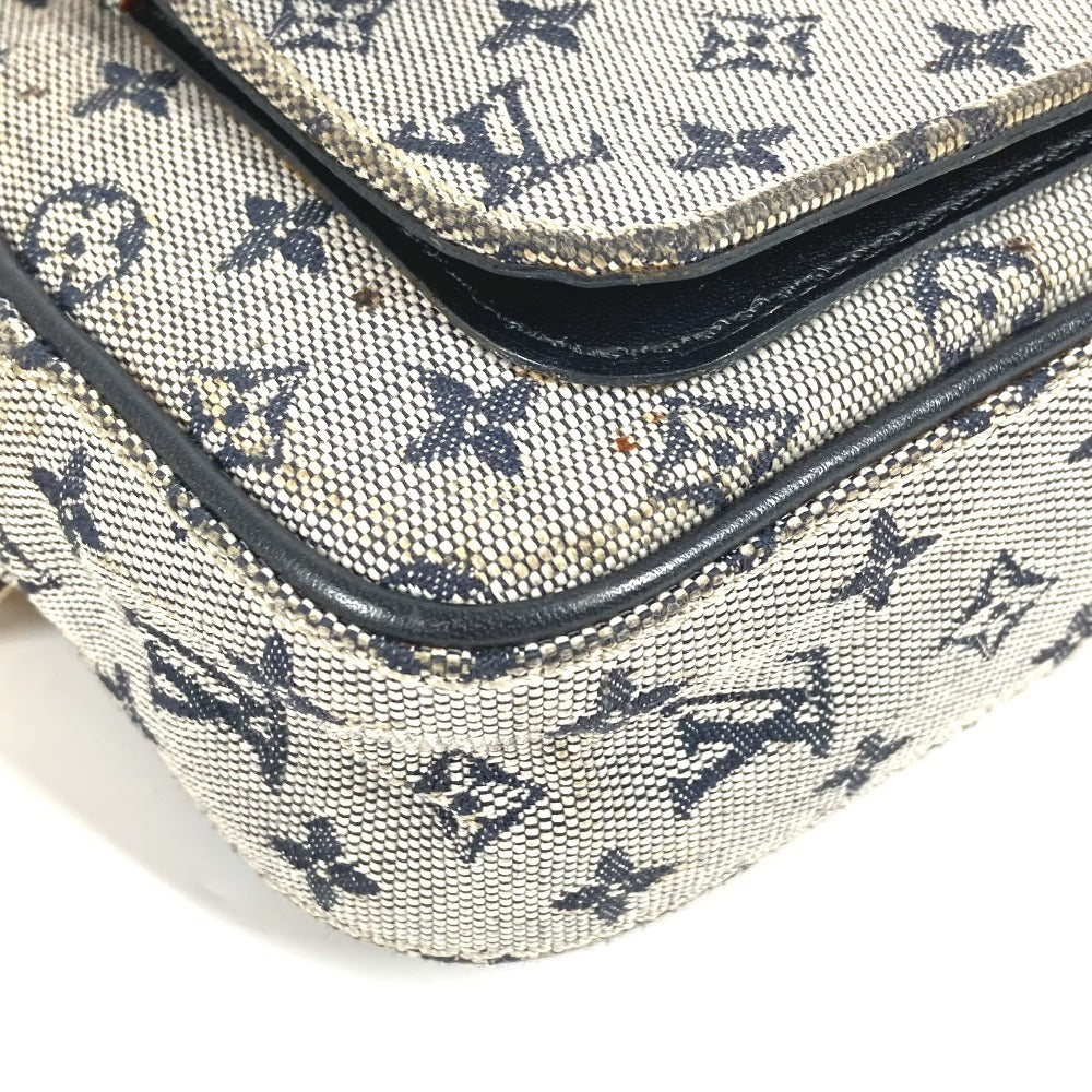 Louis Vuitton M92217 Monogram Mini Juliet Bag Crossbody Pochette Beg Monogram Mini Kanvas Wanita Biru