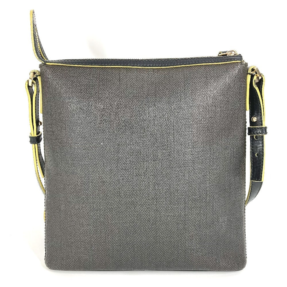 BVLGARI Collezione S.Bulgari Logo Bag Crossbody Pochette Shoulder Bag PVC/Leather Unisex Gray