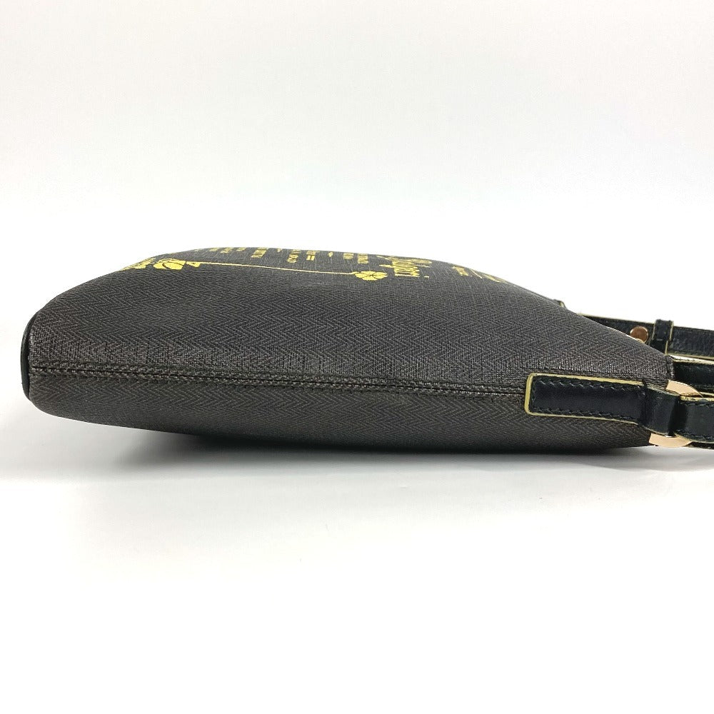 BVLGARI Collezione S.Bulgari Logo Bag Crossbody Pochette Shoulder Bag PVC/Leather Unisex Gray