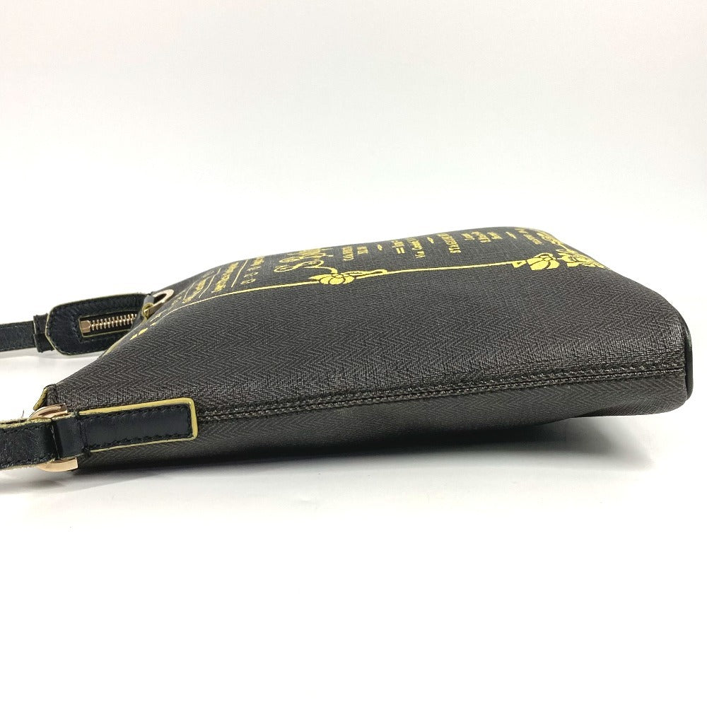 BVLGARI Collezione S.Bulgari Logo Bag Crossbody Pochette Shoulder Bag PVC/Leather Unisex Gray