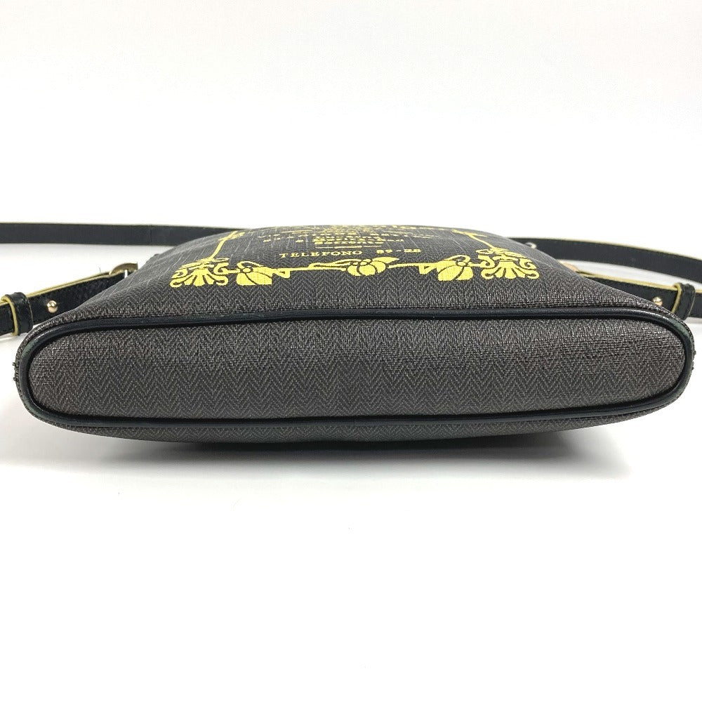 BVLGARI Collezione S.Bulgari Logo Bag Crossbody Pochette Shoulder Bag PVC/Leather Unisex Gray