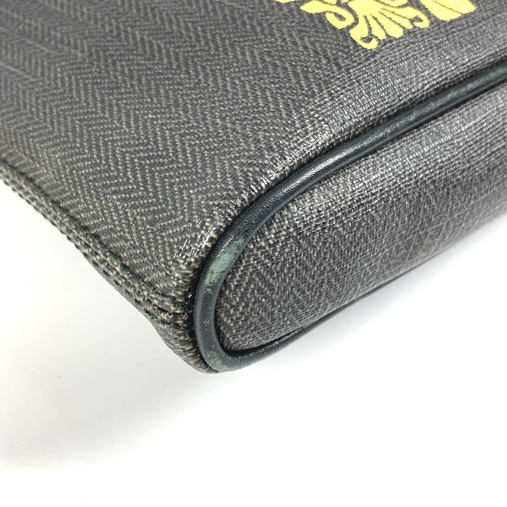 BVLGARI Collezione S.Bulgari Logo Bag Crossbody Pochette Shoulder Bag PVC/Leather Unisex Gray