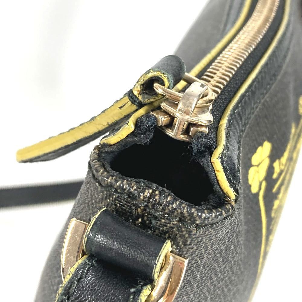 BVLGARI Collezione S.Bulgari Logo Bag Crossbody Pochette Shoulder Bag PVC/Leather Unisex Gray