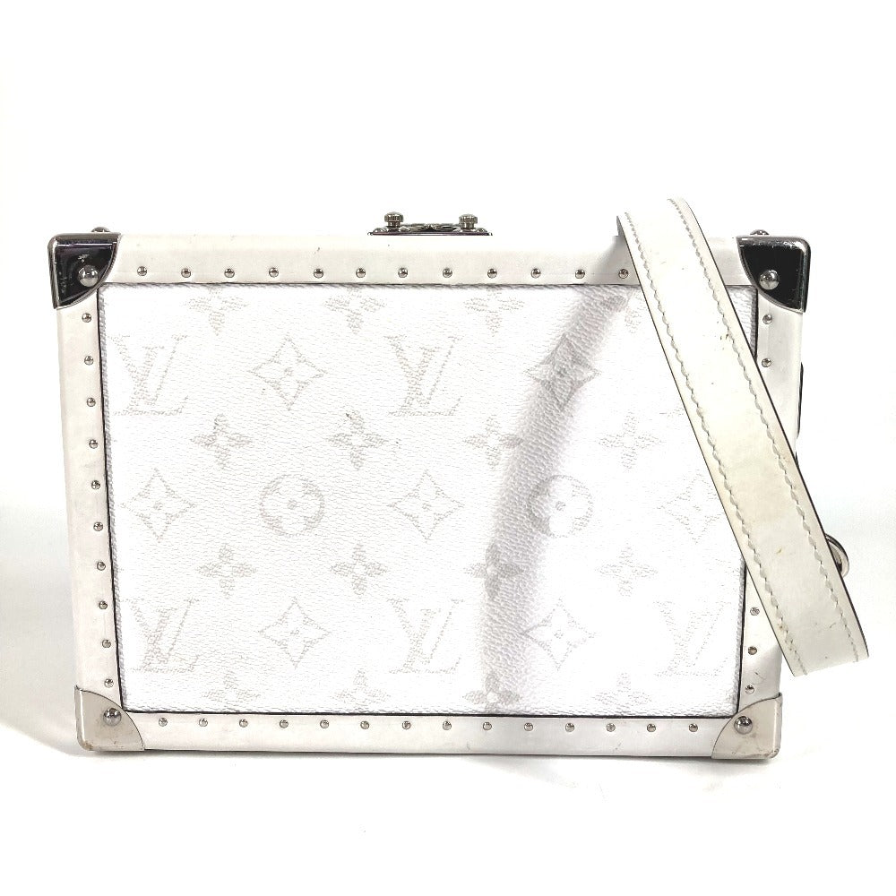 Louis Vuitton M11049 Taigarama Clutch Box Bag Crossbody Pochette Box Clutch Bag bahu beg monogram kanvas wanita putih