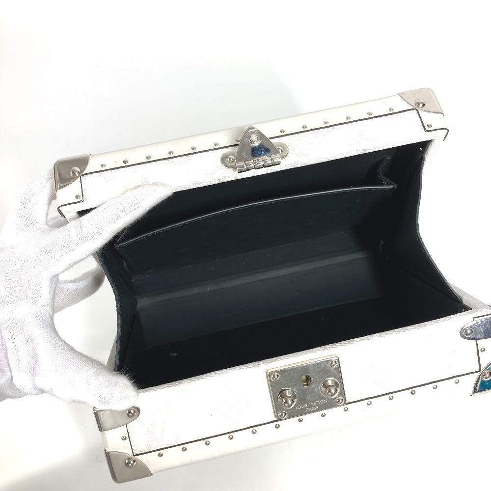 Louis Vuitton M11049 Taigarama Clutch Box Bag Crossbody Pochette Box Clutch Bag bahu beg monogram kanvas wanita putih