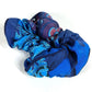 HERMES Claudia Hair Accessory Hair Tie Scrunchie Silk Ladies Blue