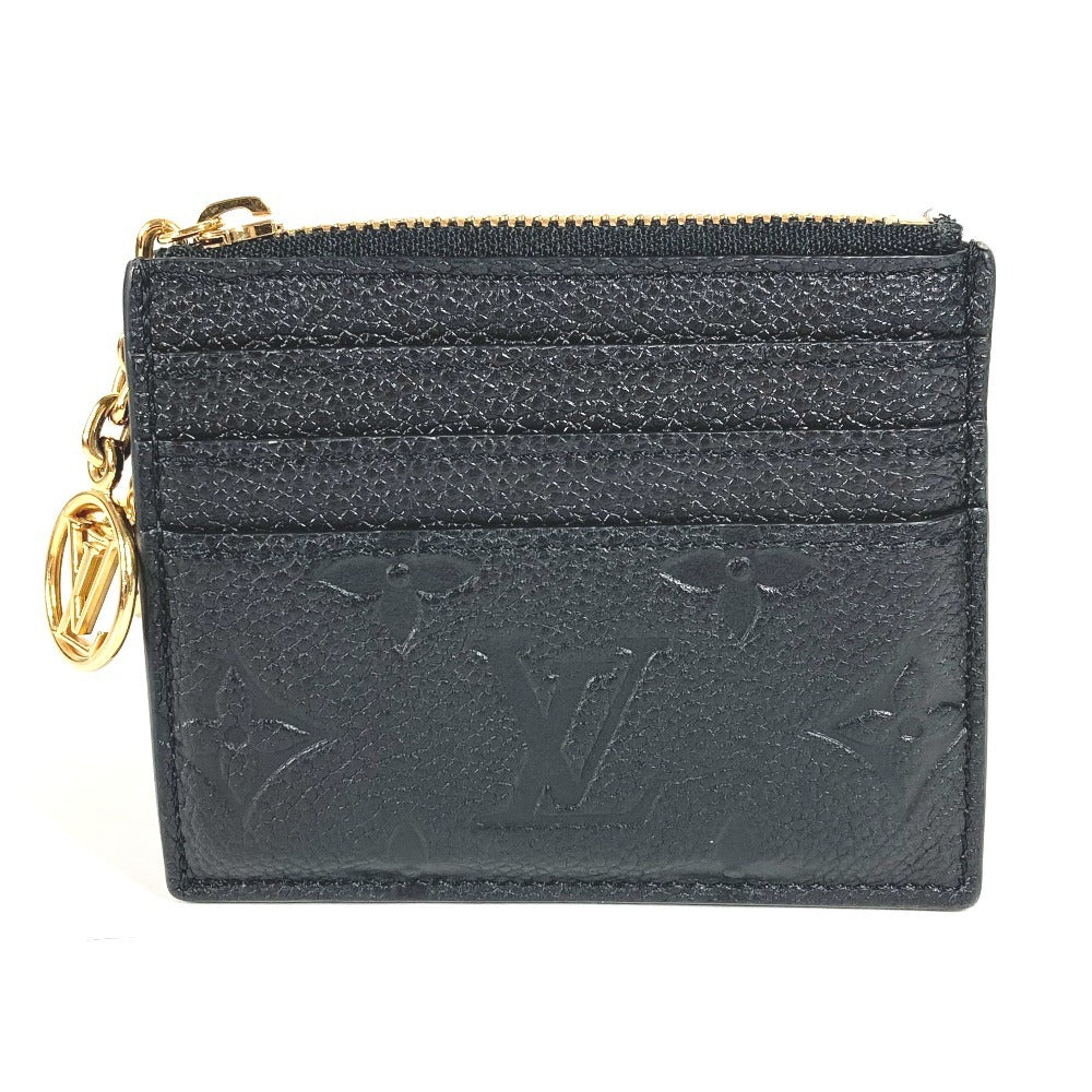 LOUIS VUITTON M82639 Monogram Empreinte Card Case Porto Cult Flora Wallet Coin Purse Business Card Holder Pass Case Coin Case Monogram Empreinte Leather Ladies Noir Black