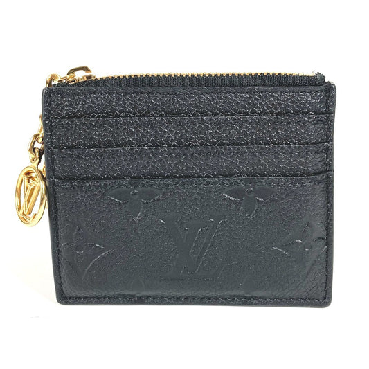 LOUIS VUITTON M82639 Monogram Empreinte Card Case Porto Cult Flora Wallet Coin Purse Business Card Holder Pass Case Coin Case Monogram Empreinte Leather Ladies Noir Black