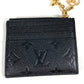 LOUIS VUITTON M82639 Monogram Empreinte Card Case Porto Cult Flora Wallet Coin Purse Business Card Holder Pass Case Coin Case Monogram Empreinte Leather Ladies Noir Black