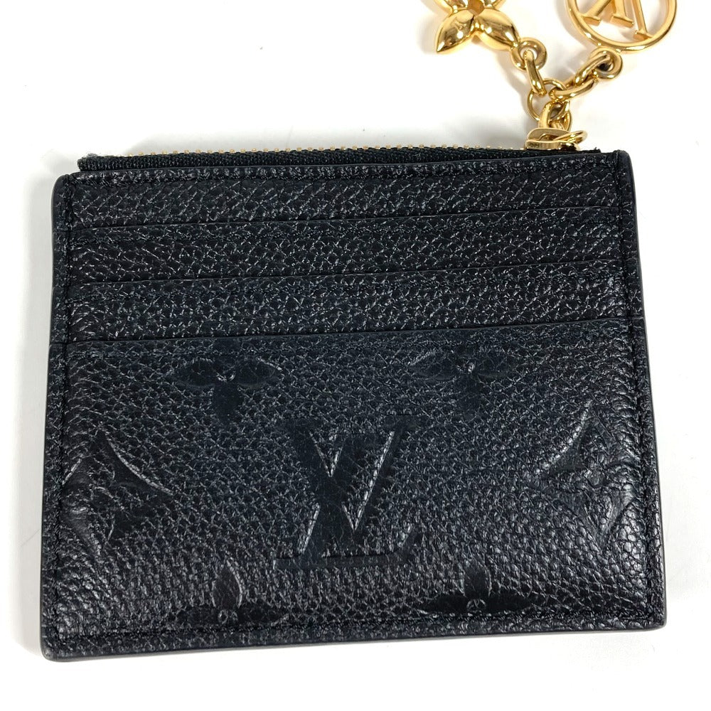 LOUIS VUITTON M82639 Monogram Empreinte Card Case Porto Cult Flora Wallet Coin Purse Business Card Holder Pass Case Coin Case Monogram Empreinte Leather Ladies Noir Black