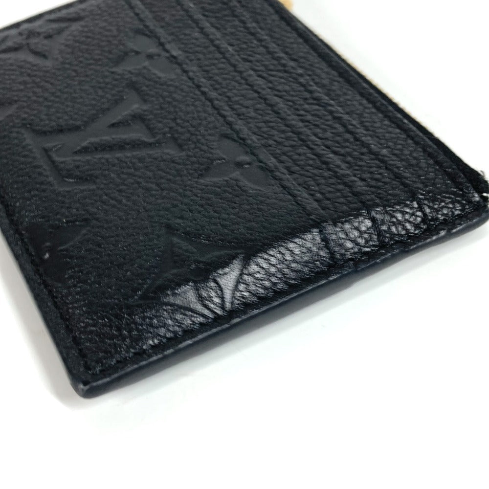 LOUIS VUITTON M82639 Monogram Empreinte Card Case Porto Cult Flora Wallet Coin Purse Business Card Holder Pass Case Coin Case Monogram Empreinte Leather Ladies Noir Black