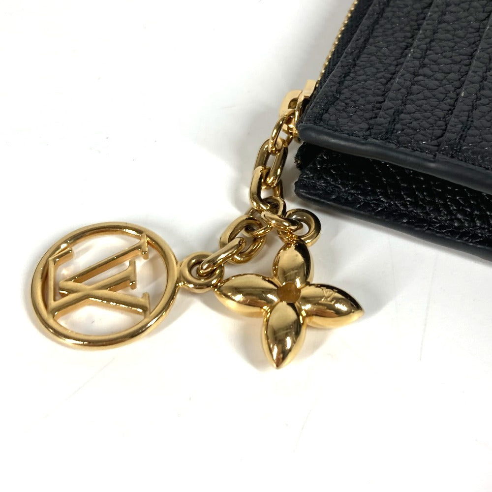 LOUIS VUITTON M82639 Monogram Empreinte Card Case Porto Cult Flora Wallet Coin Purse Business Card Holder Pass Case Coin Case Monogram Empreinte Leather Ladies Noir Black