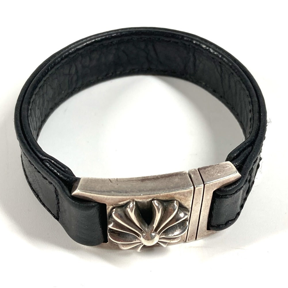 CHROME HEARTS Accessories Bangle Harness Clasp HARNESS CLASP Bracelet Leather Unisex Black