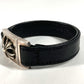 CHROME HEARTS Accessories Bangle Harness Clasp HARNESS CLASP Bracelet Leather Unisex Black