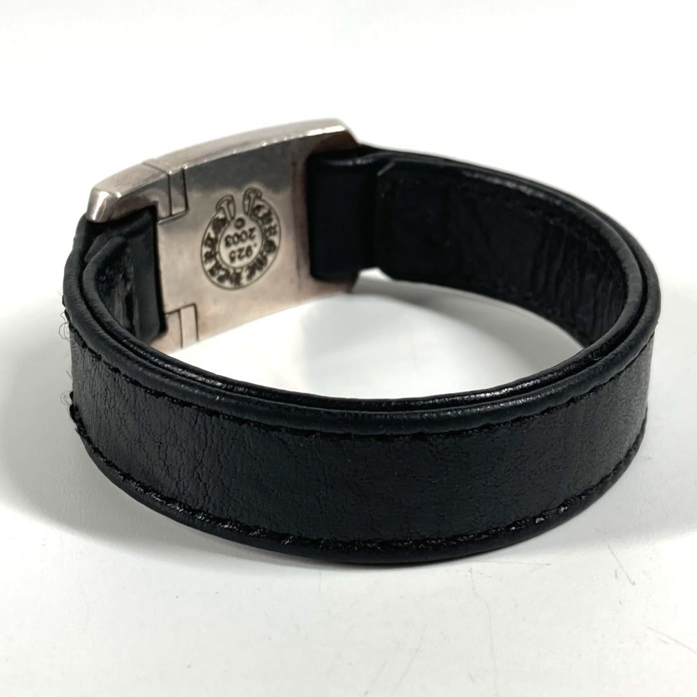 CHROME HEARTS Accessories Bangle Harness Clasp HARNESS CLASP Bracelet Leather Unisex Black
