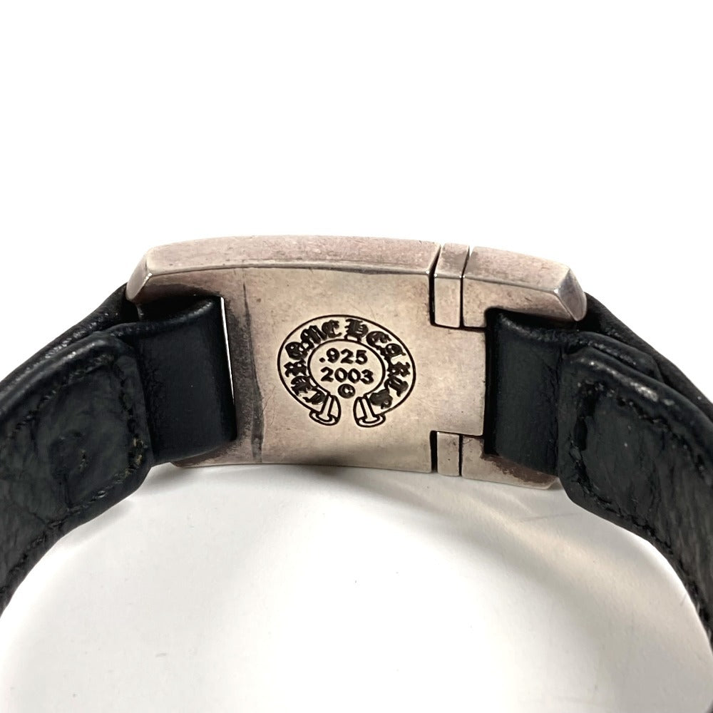 CHROME HEARTS Accessories Bangle Harness Clasp HARNESS CLASP Bracelet Leather Unisex Black