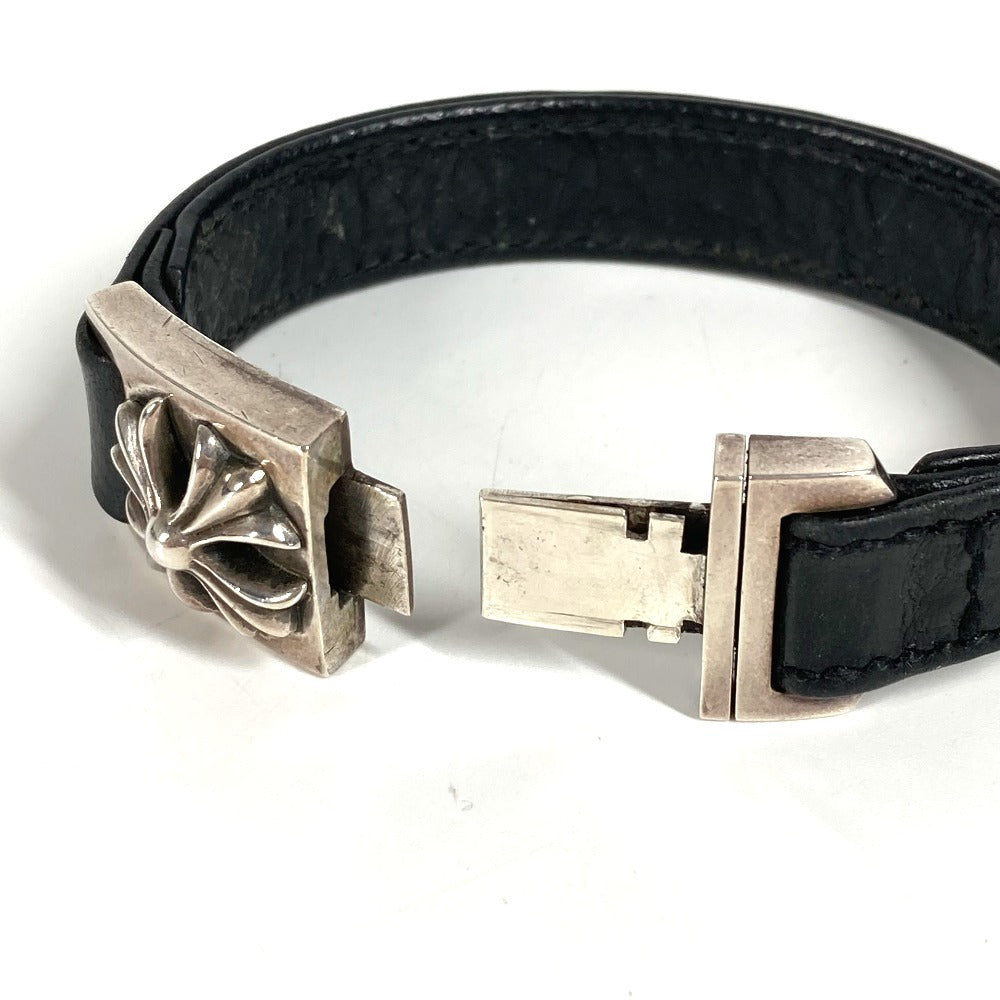CHROME HEARTS Accessories Bangle Harness Clasp HARNESS CLASP Bracelet Leather Unisex Black