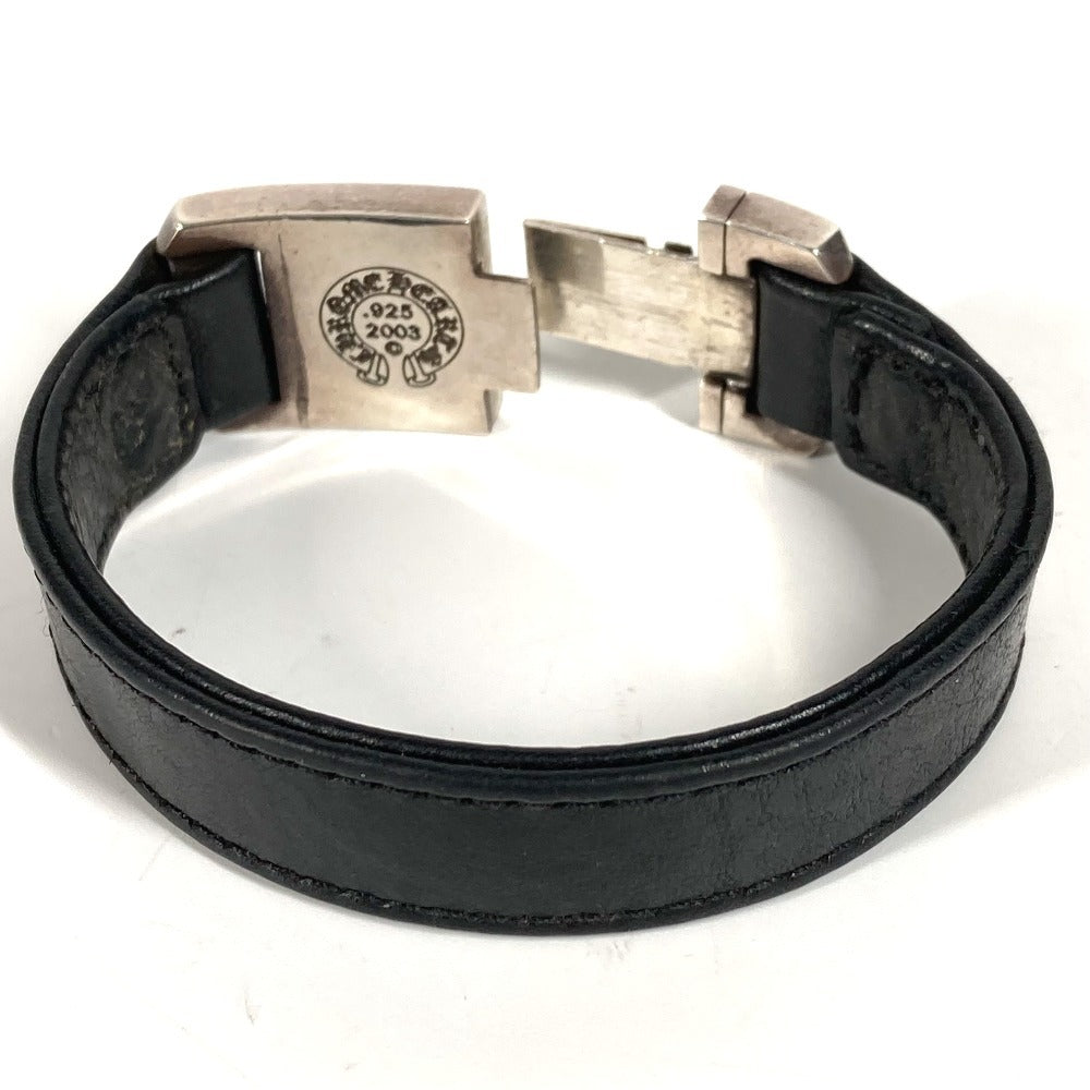 CHROME HEARTS Accessories Bangle Harness Clasp HARNESS CLASP Bracelet Leather Unisex Black