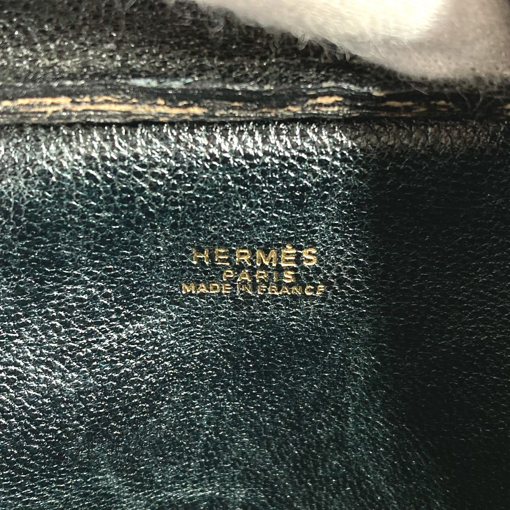 Hermes Vintage Jockey Horse Cheval Bag Crossbody Pochette Bahu Beg Kulit Unisex Hitam