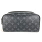 LOUIS VUITTON M46354 Monogram Eclipse Dop Kit Clutch Bag with Handle Bag Pouch Second Bag Monogram Eclipse Canvas Men's Black