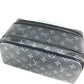 LOUIS VUITTON M46354 Monogram Eclipse Dop Kit Clutch Bag with Handle Bag Pouch Second Bag Monogram Eclipse Canvas Men's Black
