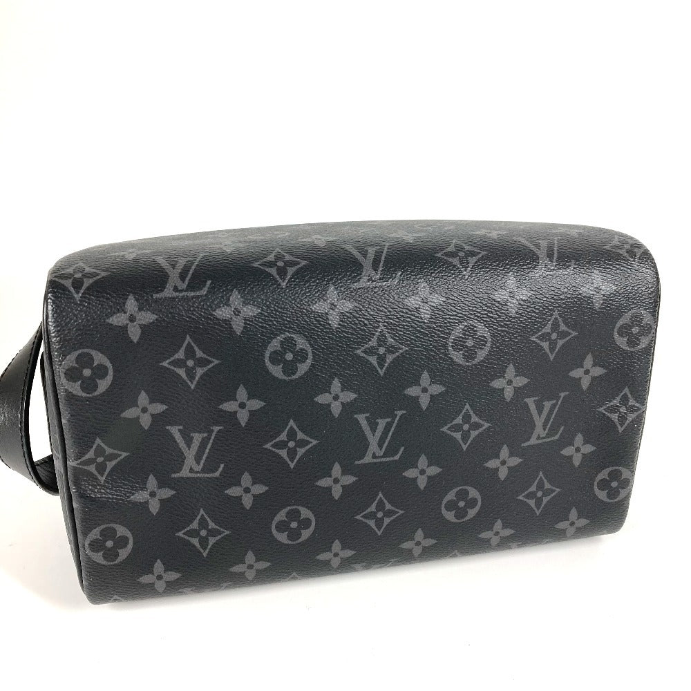 LOUIS VUITTON M46354 Monogram Eclipse Dop Kit Clutch Bag with Handle Bag Pouch Second Bag Monogram Eclipse Canvas Men's Black