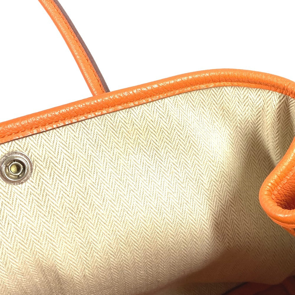 HERMES Garden Party TPM Garden Party TPM Bolso Bolso Bolso Tote Negonda Señoras Naranja