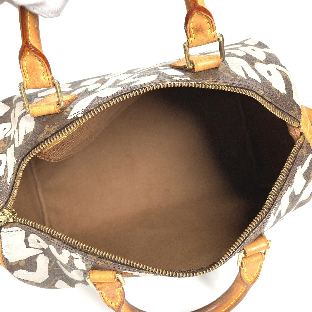 LOUIS VUITTON M92195 Monogram Graffiti Speedy 30 Mini Boston Bag Bag Handbag Monogram Graffiti Canvas Women's Brown