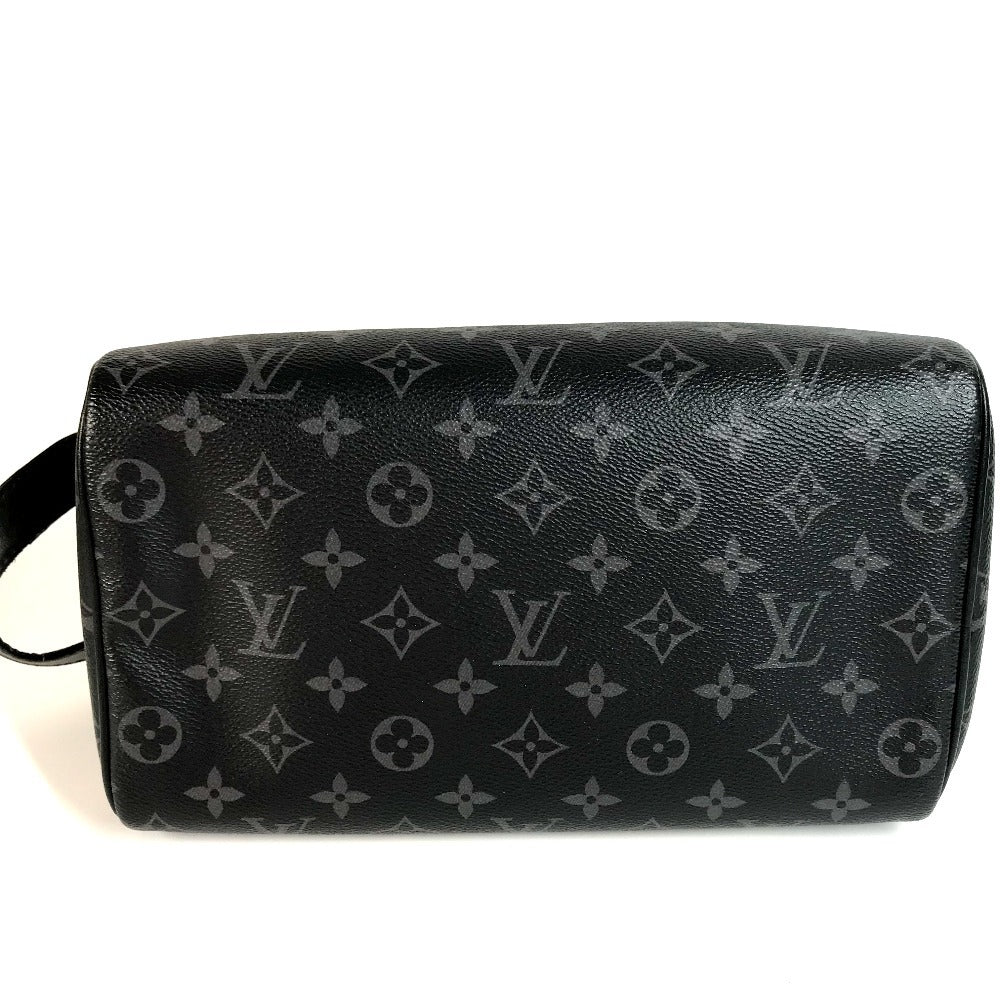 루이비통 M46354 모노그램 이클립스 Dop 키트 클러치 백 핸들 백 파우치 세컨드 백 캔버스 남성용 블랙