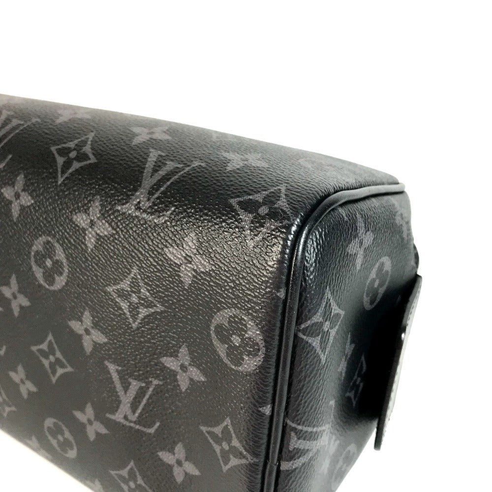 루이비통 M46354 모노그램 이클립스 Dop 키트 클러치 백 핸들 백 파우치 세컨드 백 캔버스 남성용 블랙