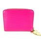 LOUIS VUITTON M14144 Japan Limited Epi Takashi Murakami LV × TM Monedero Zippy Monedero Monedero Monedero con cremallera redonda Monedero Epi Cuero Damas Lindo Rosa Rosa
