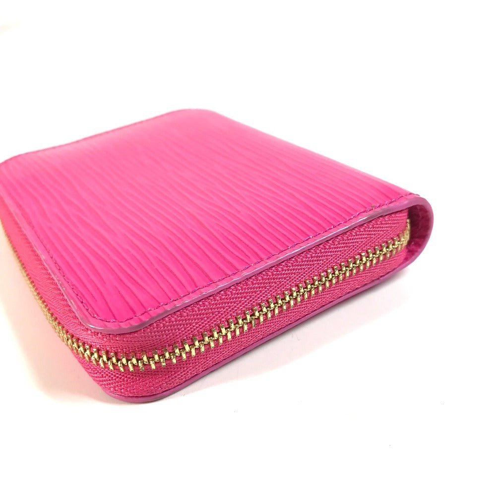 LOUIS VUITTON M14144 Japan Limited Epi Takashi Murakami LV × TM Monedero Zippy Monedero Monedero Monedero con cremallera redonda Monedero Epi Cuero Damas Lindo Rosa Rosa