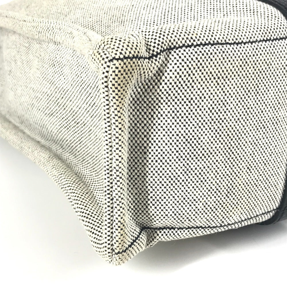 HERMES SACUANO MM SACUANO MM Bolso Tote Bolso Bolso Toile Ash Unisex Negro