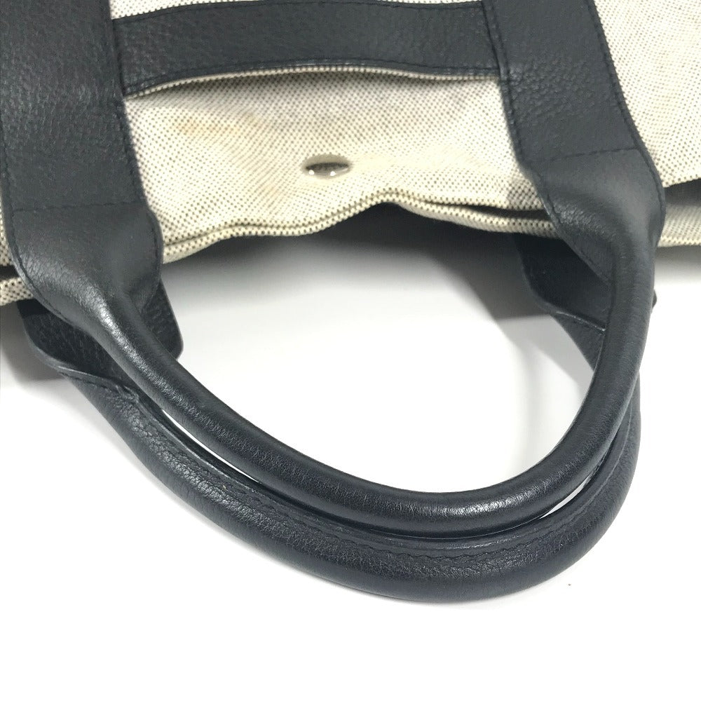 HERMES SACUANO MM SACUANO MM Bolso Tote Bolso Bolso Toile Ash Unisex Negro