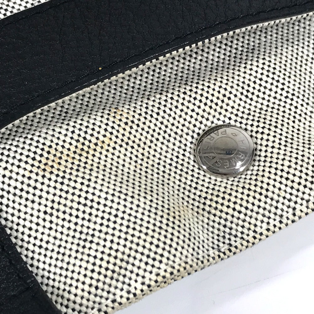 HERMES SACUANO MM SACUANO MM Bolso Tote Bolso Bolso Toile Ash Unisex Negro