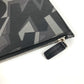 Salvatore Ferragamo Seluruh Corak Logo Pouch Bag Clutch Bag Kulit Lelaki Hitam